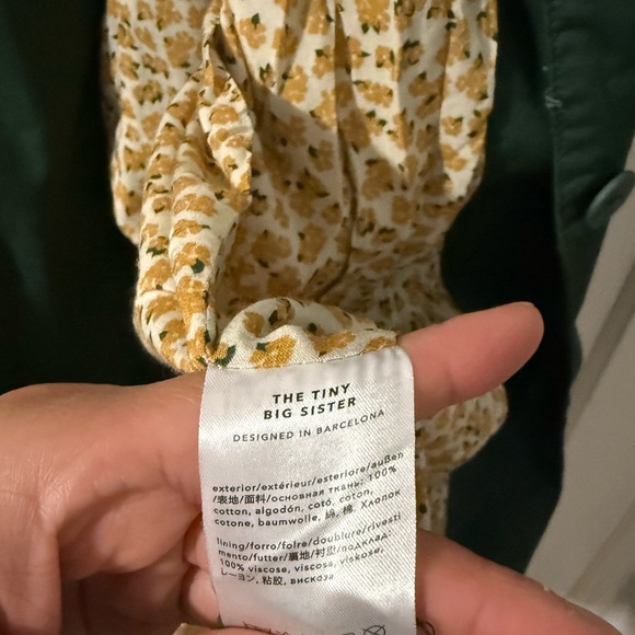 Forest Green Belted Trench Coat - Picture 5 of 5